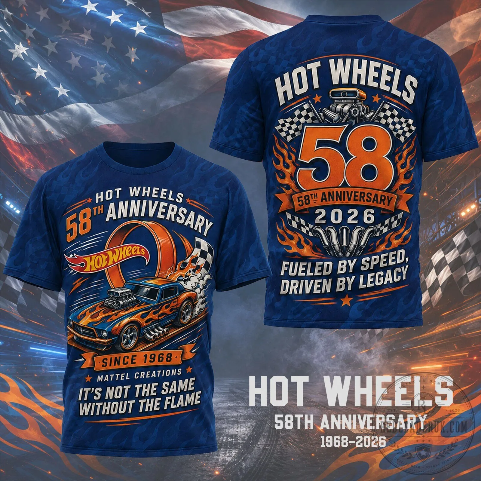 Hot Wheels 58th Anniversary Fueled By Speed Driven By Legacy T-Shirt
