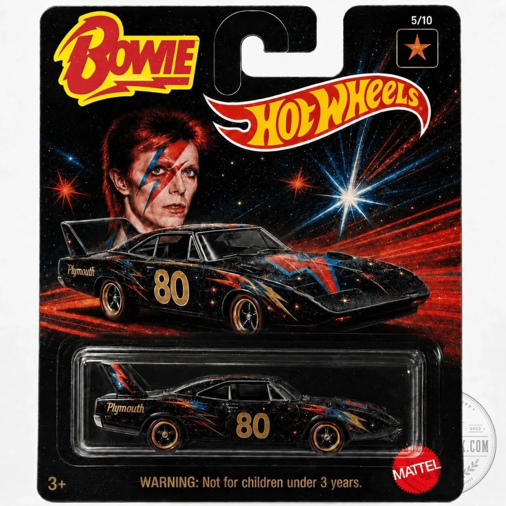 David Bowie Hot Wheels Plymouth Barracuda Die-Cast Car Toy David Bowie Hot Wheels Plymouth Barracuda Die-Cast Car Toy