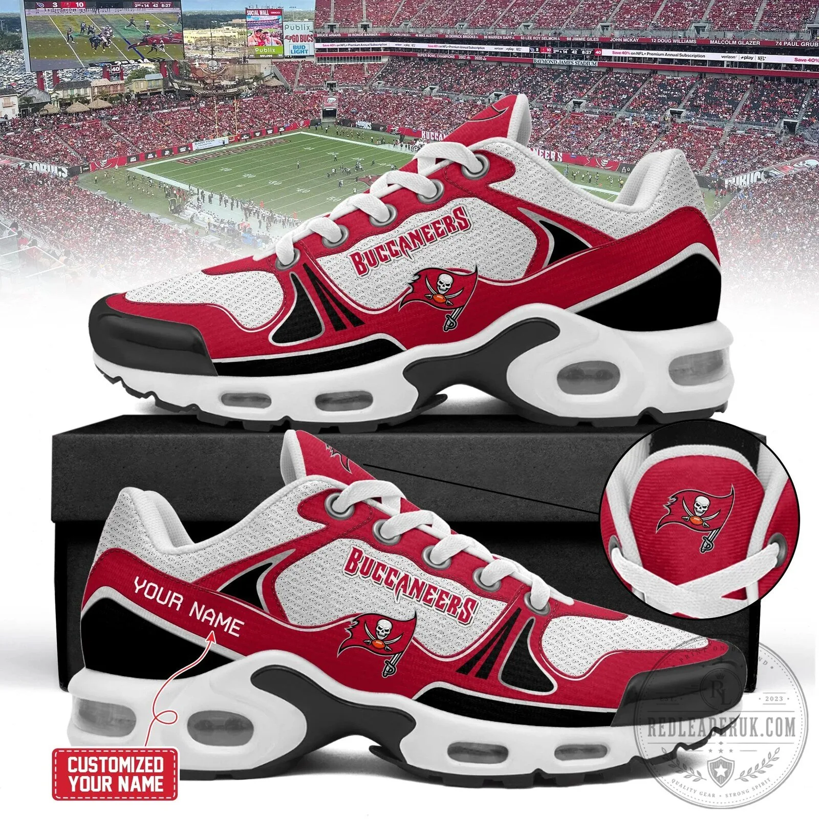 Tampa Bay Buccaneers National Football League Team Logo Running Shoes