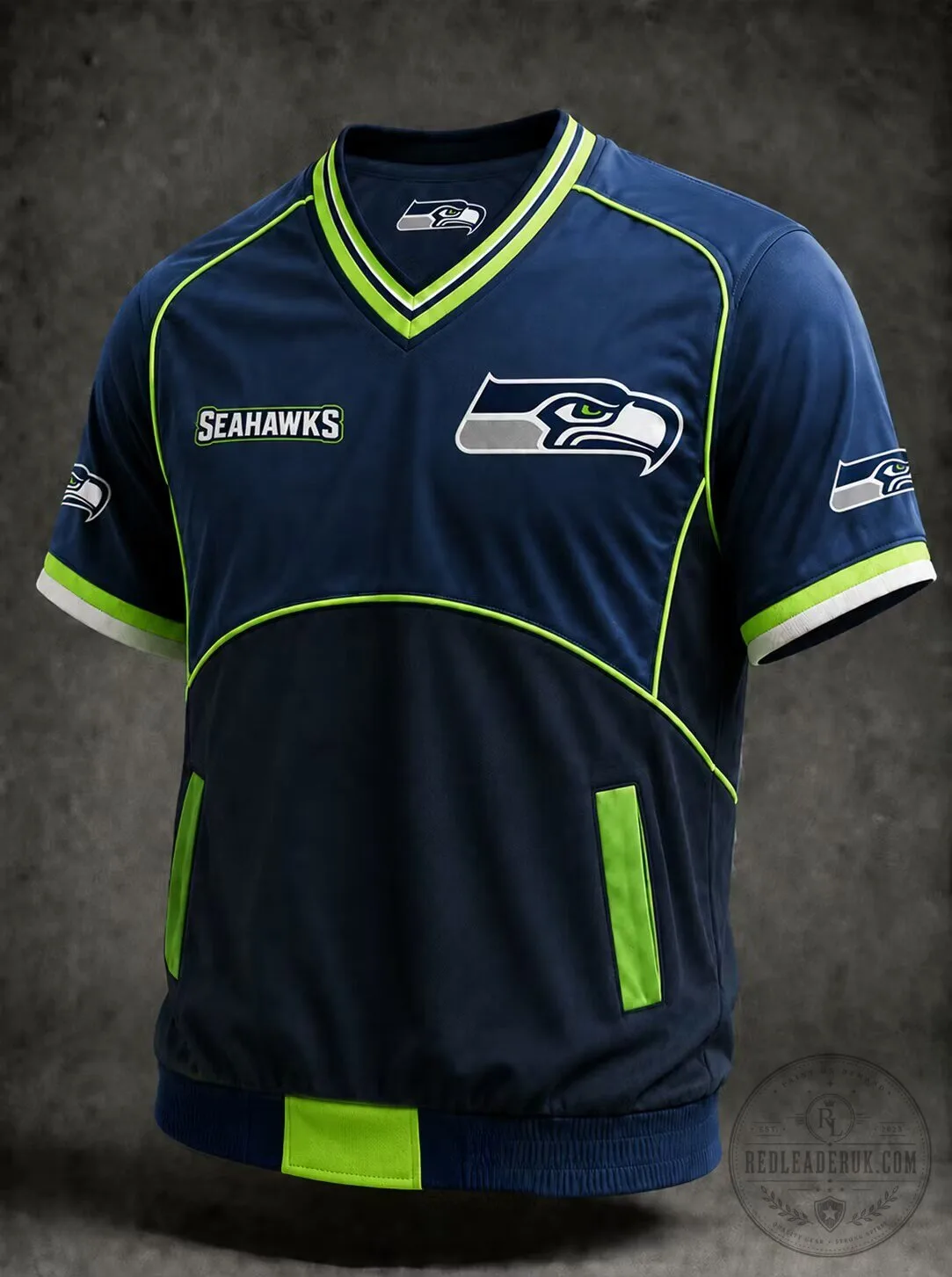 Seattle Seahawks Football Fan Tee V-Neck Short Sleeve Shirt