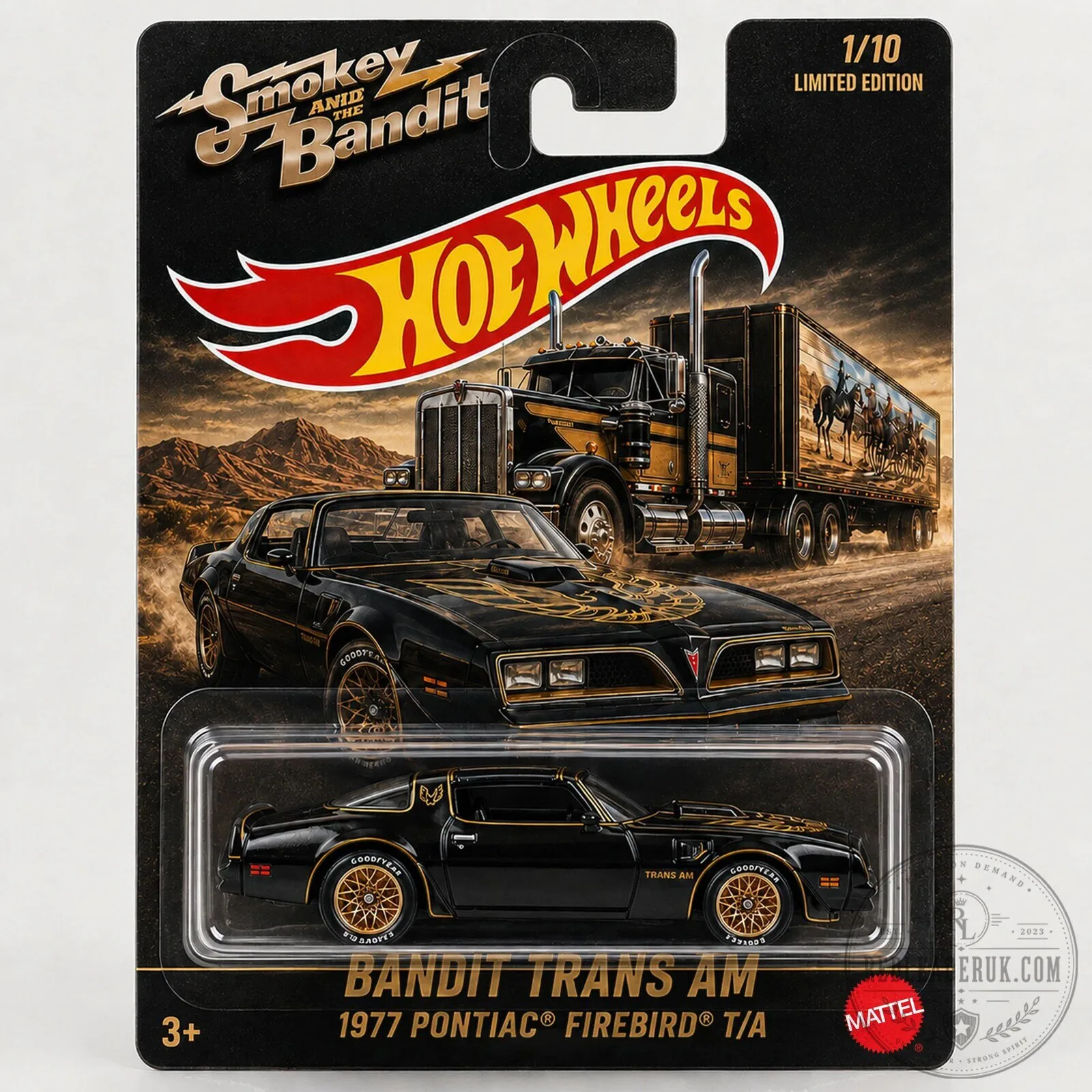 Smokey and the Bandit Hot Wheels Bandit Trans Am 1977 Pontiac Firebird Toy Car