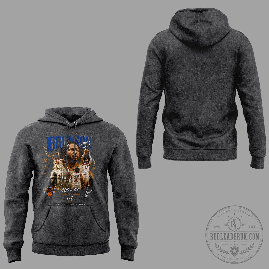 Jalen Brunson New York Knicks NBA Finals Game 1 Commemorative Hoodie 4 Jalen Brunson New York Knicks NBA Finals Game 1 Commemorative Hoodie