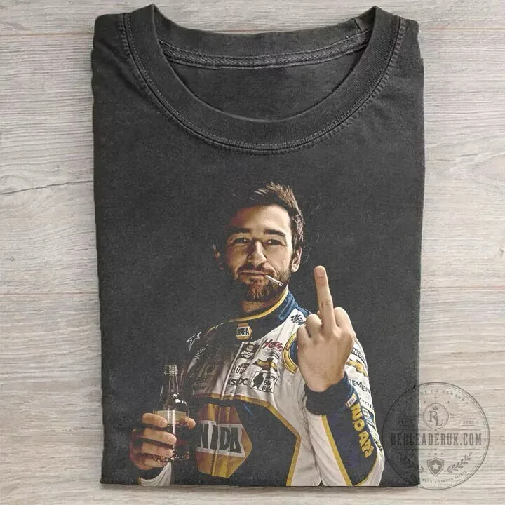 Chase Elliott Nascar Racing Driver Middle Finger Funny T-Shirt