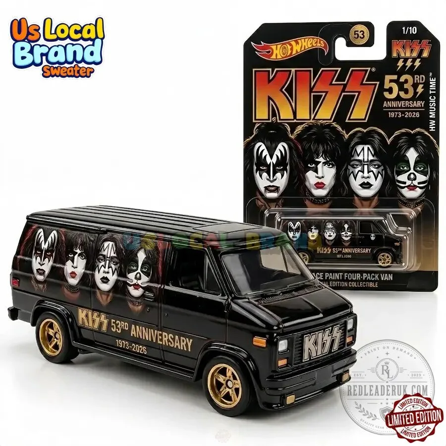 Hot Wheels Kiss 53rd Anniversary Rock Band Collectible Diecast Car 4 Hot Wheels Kiss 53rd Anniversary Rock Band Collectible Diecast Car