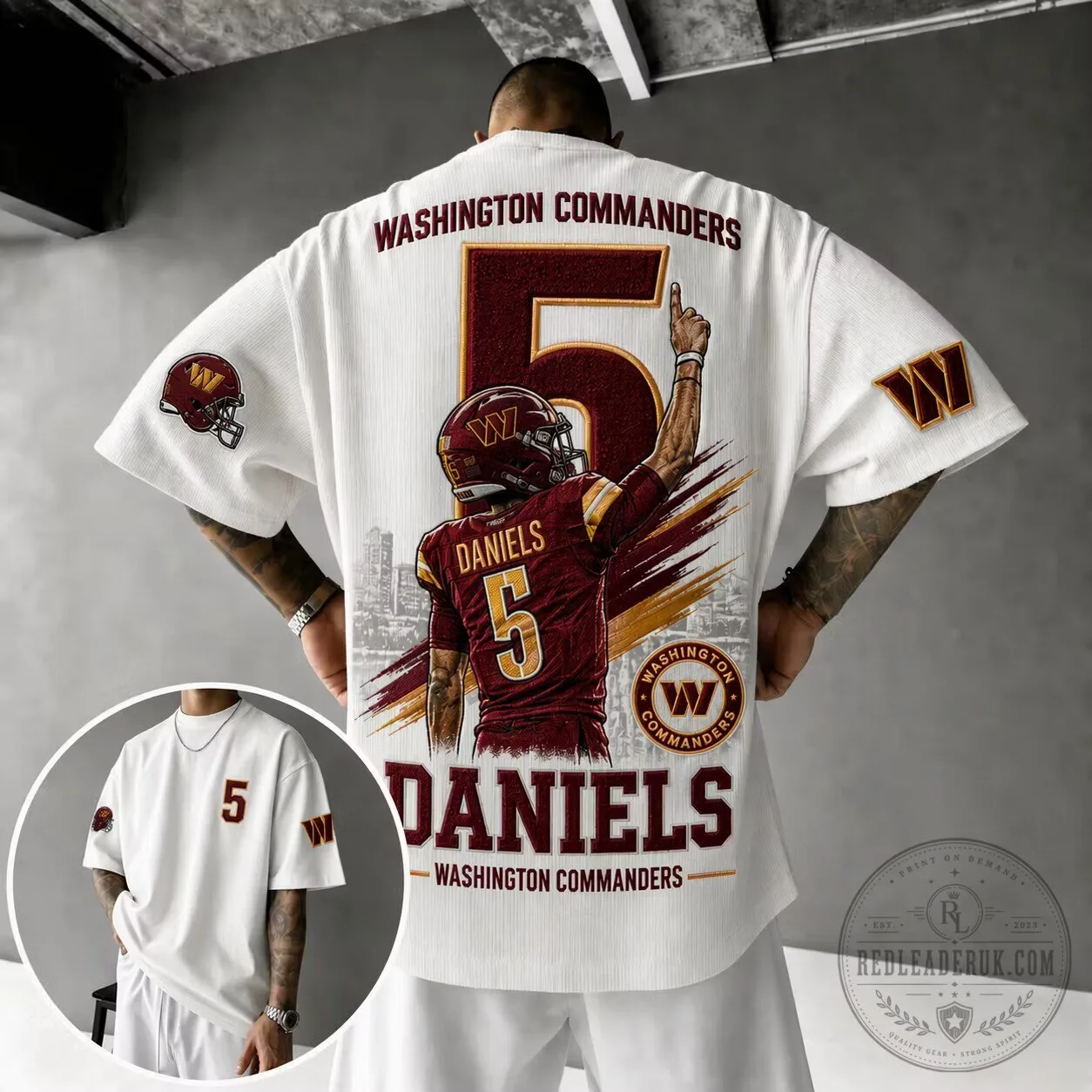 Washington Commanders Sam Howell Number 5 Football Team Fan T-Shirt
