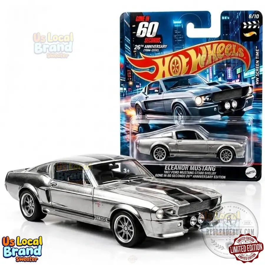 Hot Wheels Gone In 60 Seconds Eleanor Mustang 26th Anniversary Diecast Car 3 Hot Wheels Gone In 60 Seconds Eleanor Mustang 26th Anniversary Diecast Car