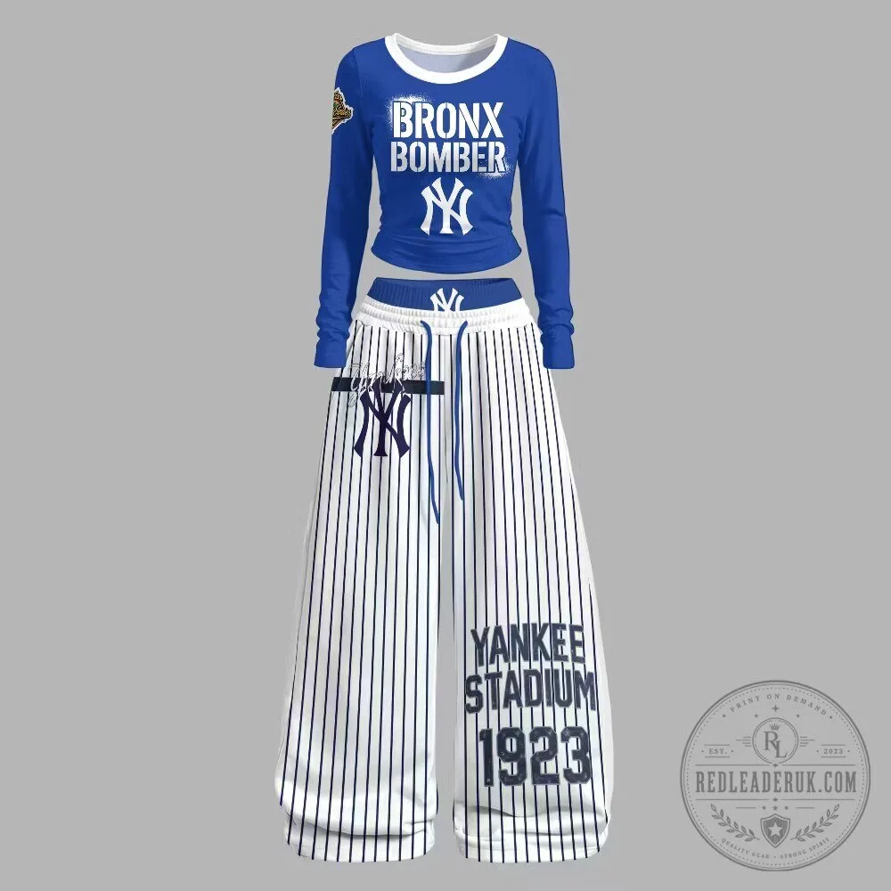 New York Yankees Bronx Bomber Long-Sleeve Shirt and Pants Set