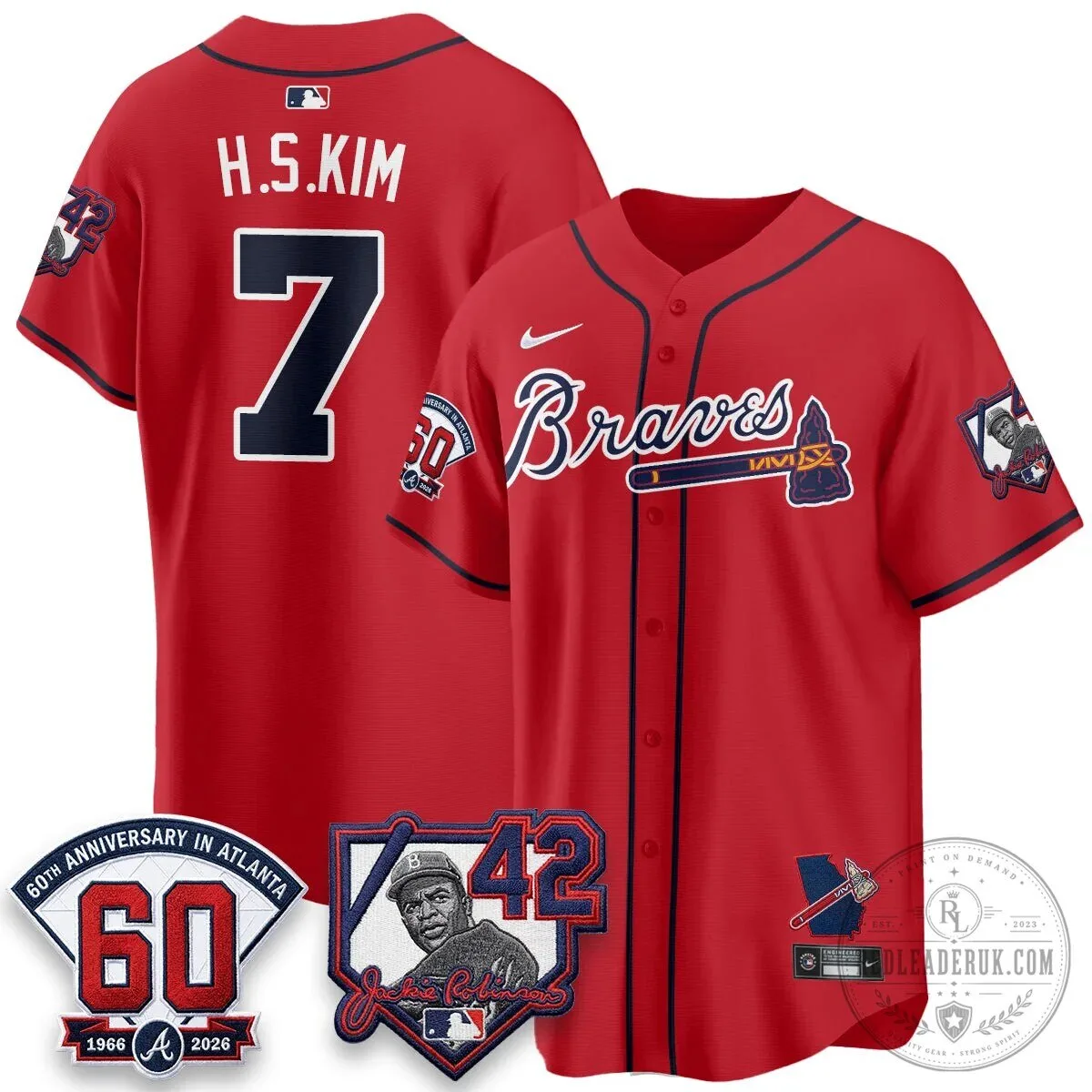 Atlanta Braves Ronald Acuña Jr. Jackie Robinson Day Baseball Jersey 47 Atlanta Braves Ronald Acuña Jr. Jackie Robinson Day Baseball Jersey