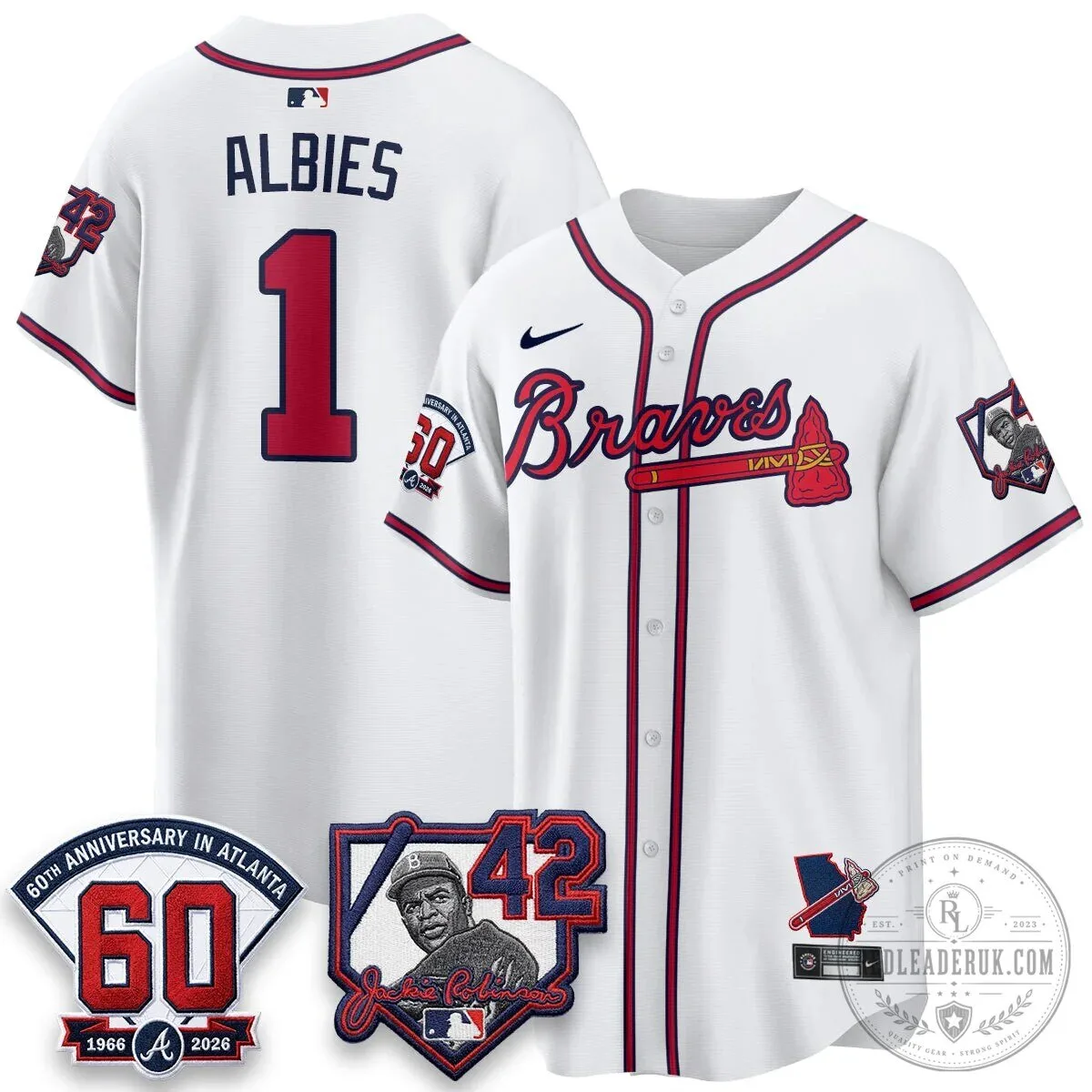 Atlanta Braves Ronald Acuña Jr. Jackie Robinson Day Baseball Jersey 49 Atlanta Braves Ronald Acuña Jr. Jackie Robinson Day Baseball Jersey
