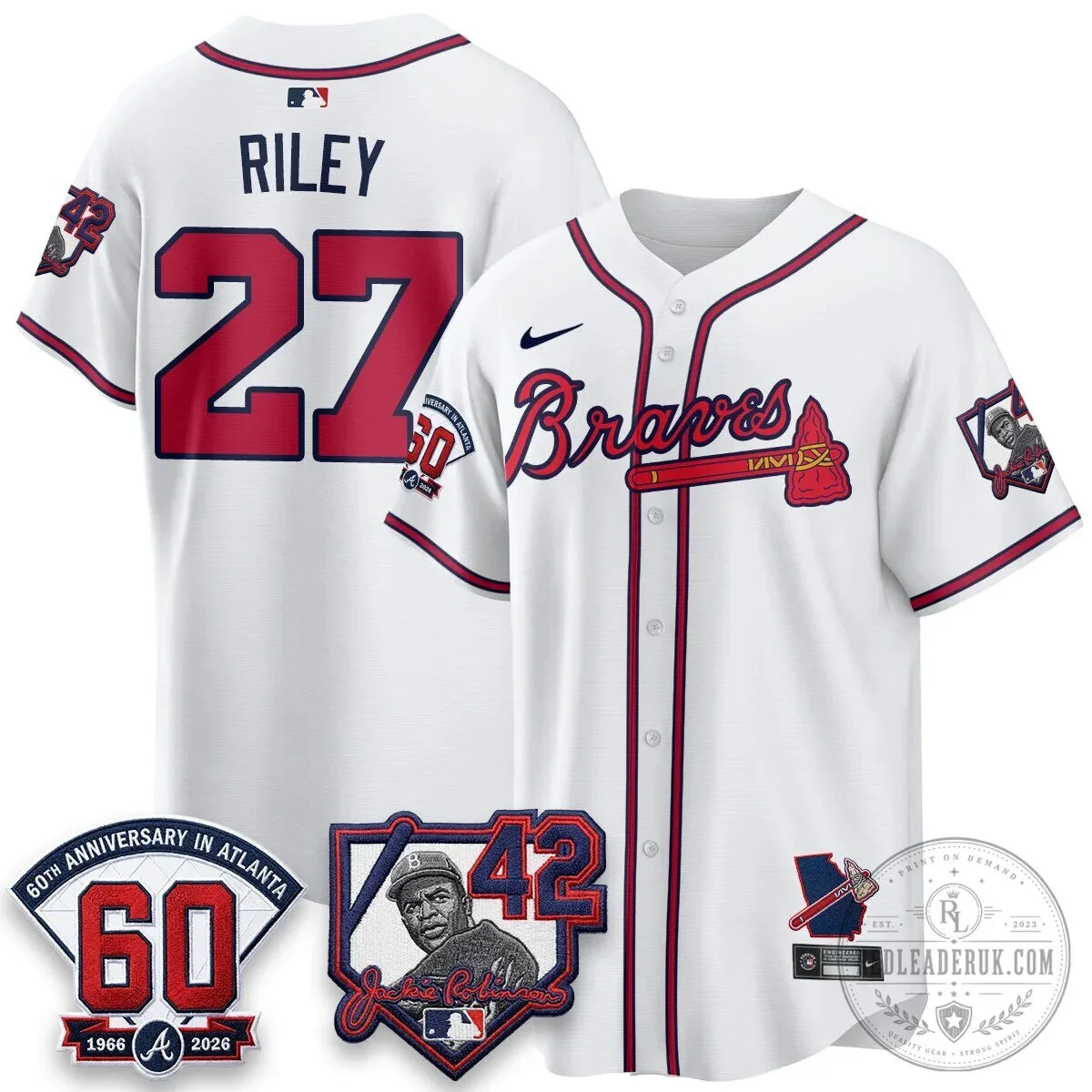 Atlanta Braves Ronald Acuña Jr. Jackie Robinson Day Baseball Jersey 51 Atlanta Braves Ronald Acuña Jr. Jackie Robinson Day Baseball Jersey