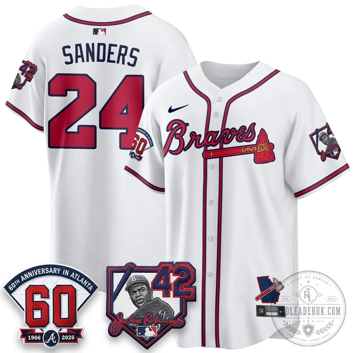 Atlanta Braves Ronald Acuña Jr. Jackie Robinson Day Baseball Jersey 53 Atlanta Braves Ronald Acuña Jr. Jackie Robinson Day Baseball Jersey