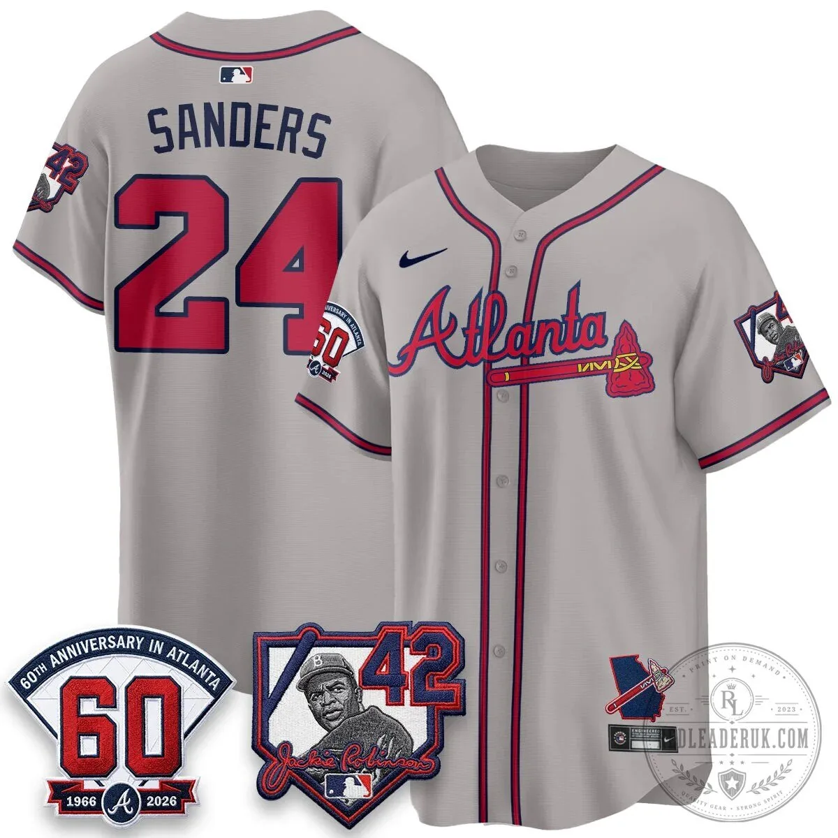 Atlanta Braves Ronald Acuña Jr. Jackie Robinson Day Baseball Jersey 69 Atlanta Braves Ronald Acuña Jr. Jackie Robinson Day Baseball Jersey