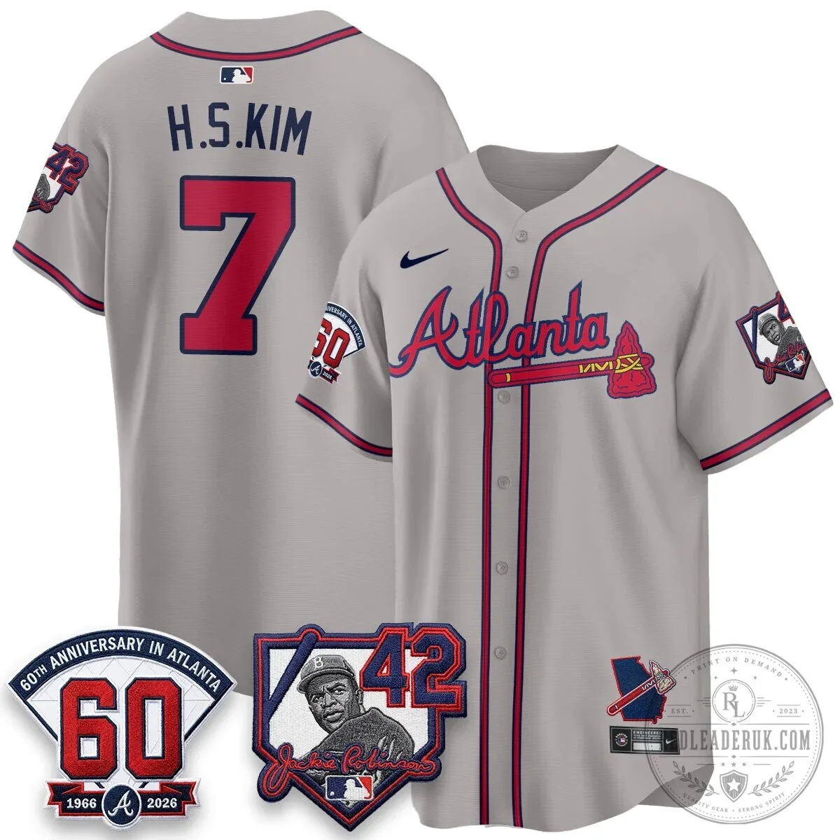 Atlanta Braves Ronald Acuña Jr. Jackie Robinson Day Baseball Jersey 71 Atlanta Braves Ronald Acuña Jr. Jackie Robinson Day Baseball Jersey