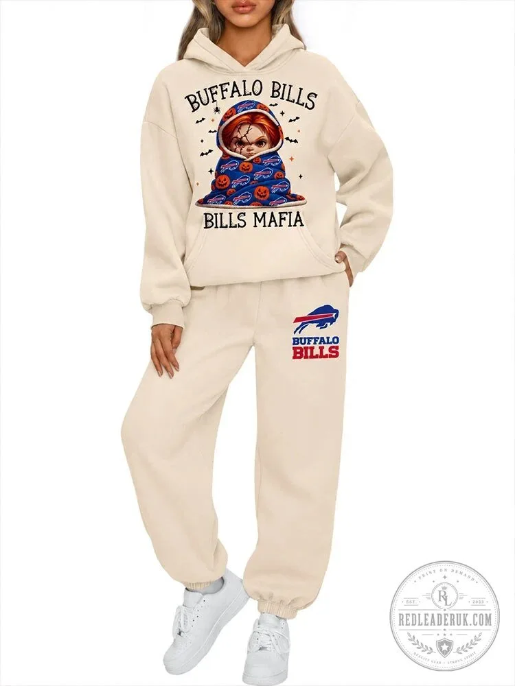 Buffalo Bills Mafia Chucky Halloween Horror Movie Character Hoodie Tracksuit