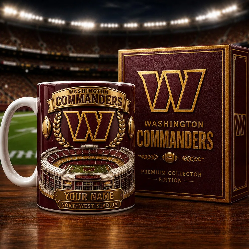 Washington Commanders Football Team Stadium Premium Collector Edition Ceramic Mug