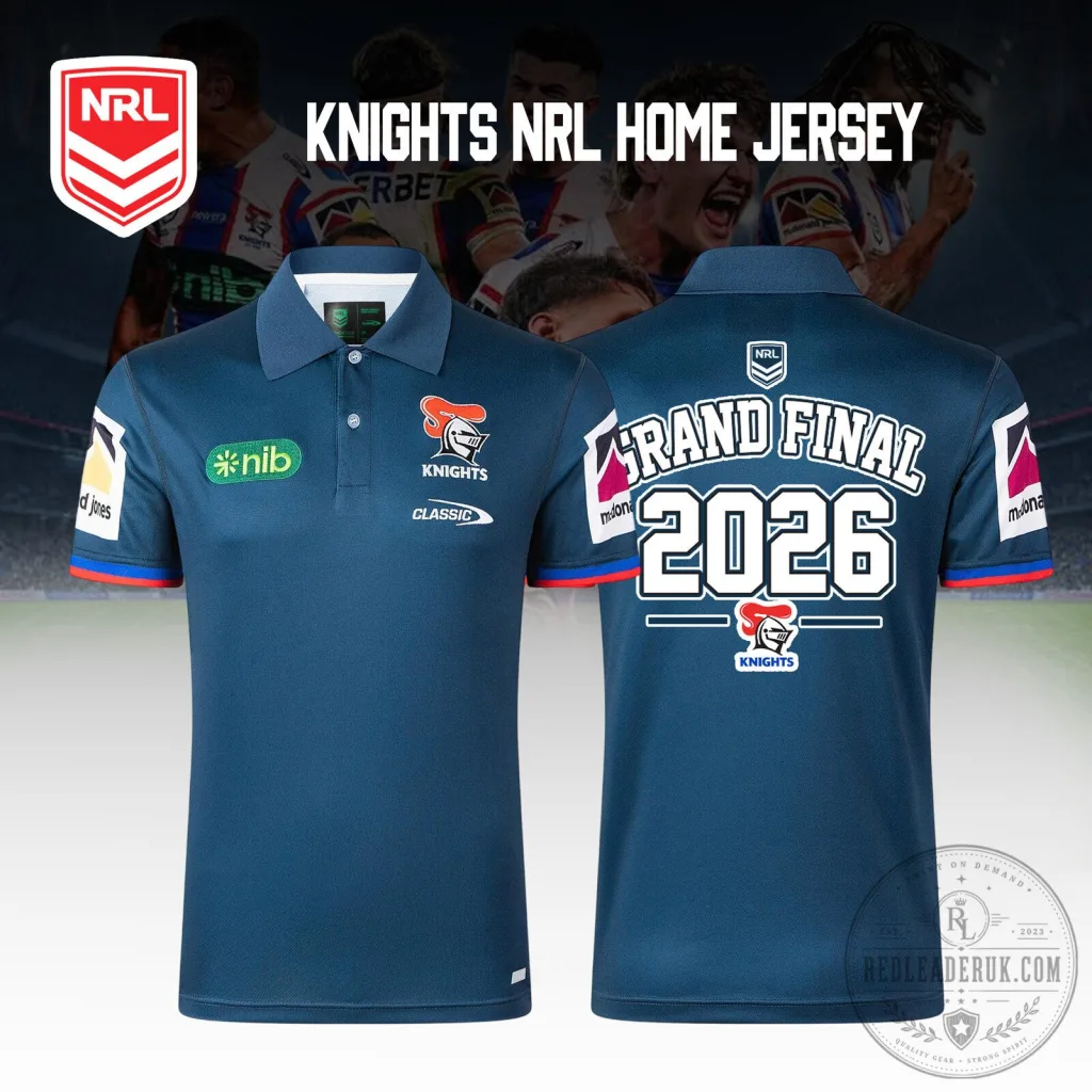 2026 Grand Final Rugby League Polo Shirt - Newcastle Knights Merchandise 2026 Grand Final Rugby League Polo Shirt - Newcastle Knights Merchandise