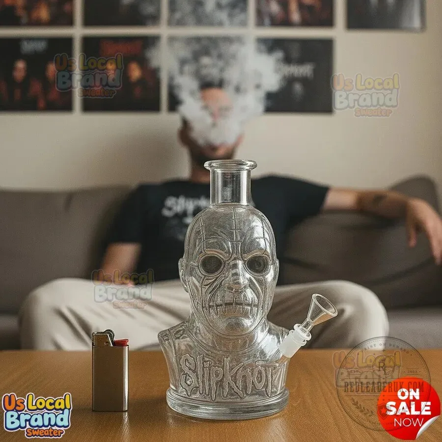 Slipknot Skull Glass Bong for Smoking Tobacco and Herbs