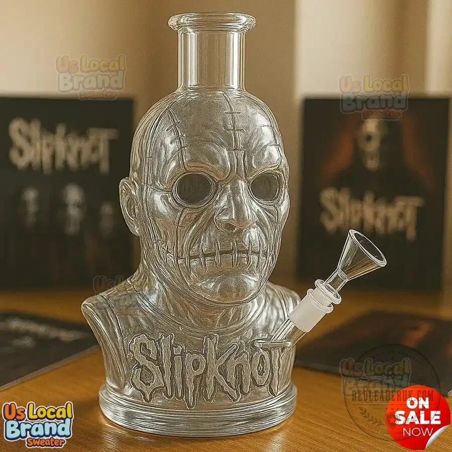 Slipknot Skull Glass Bong for Smoking Tobacco and Herbs 3 Slipknot Skull Glass Bong for Smoking Tobacco and Herbs