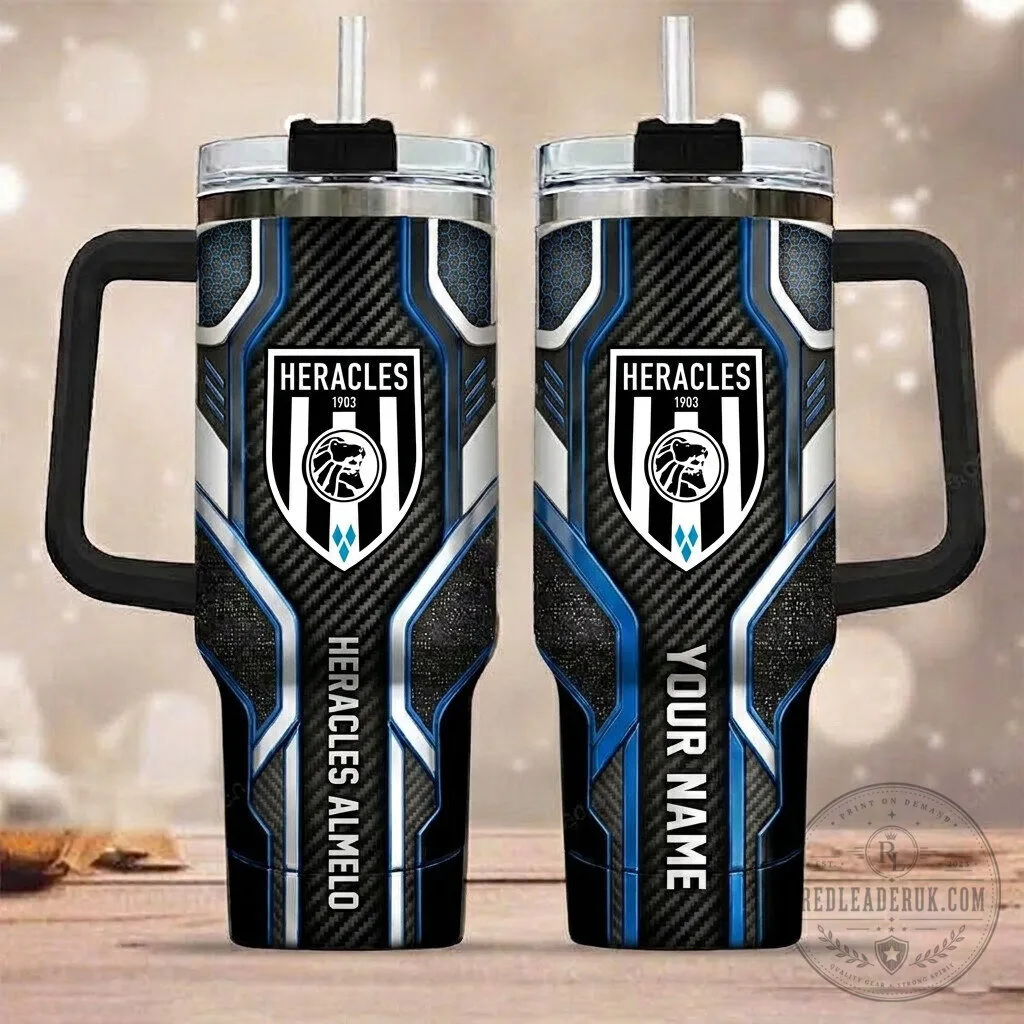 Heracles Almelo Football Club Personalized Handle Tumbler with Straw
