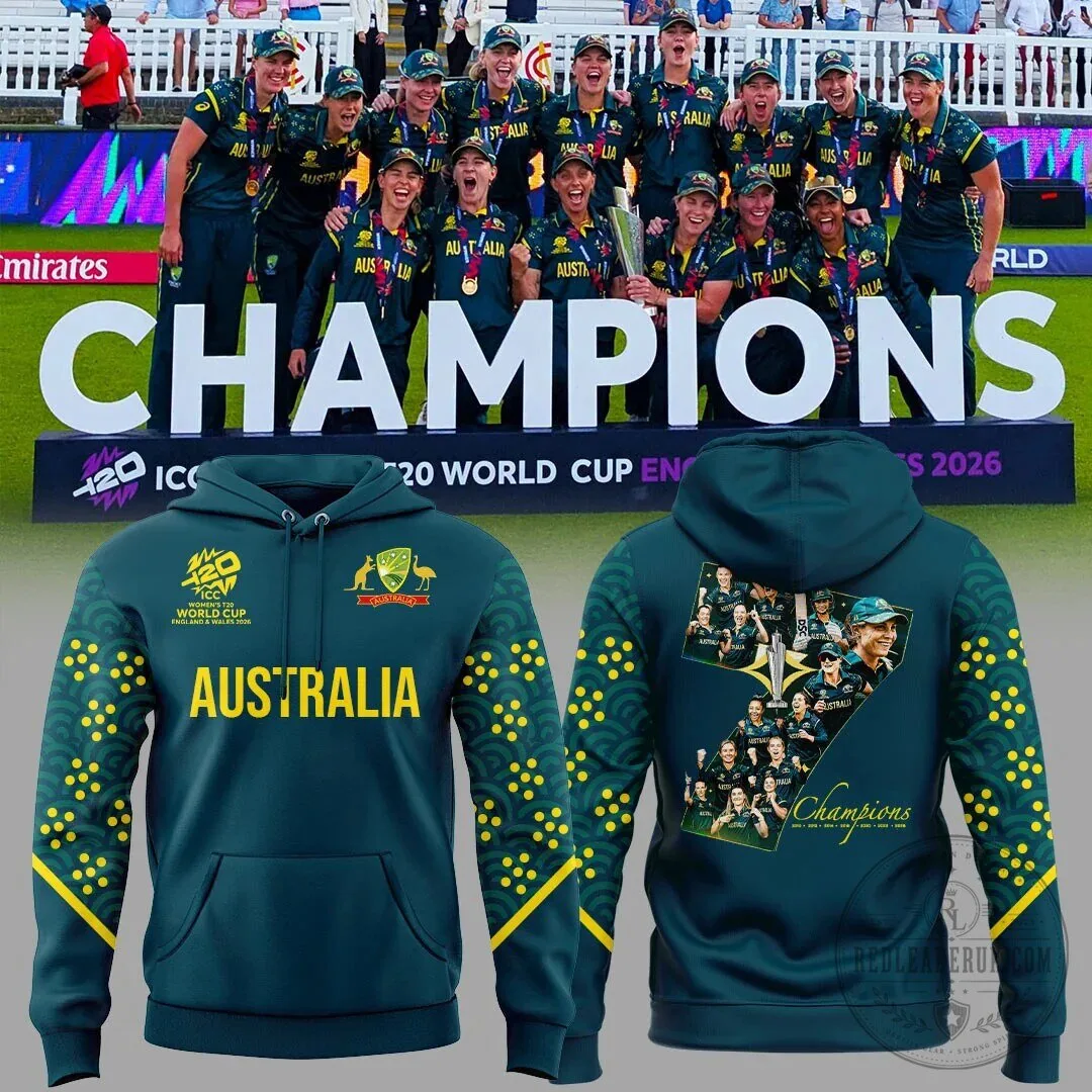 Australia Women's Cricket Team 2026 T20 World Cup Champions Hoodie