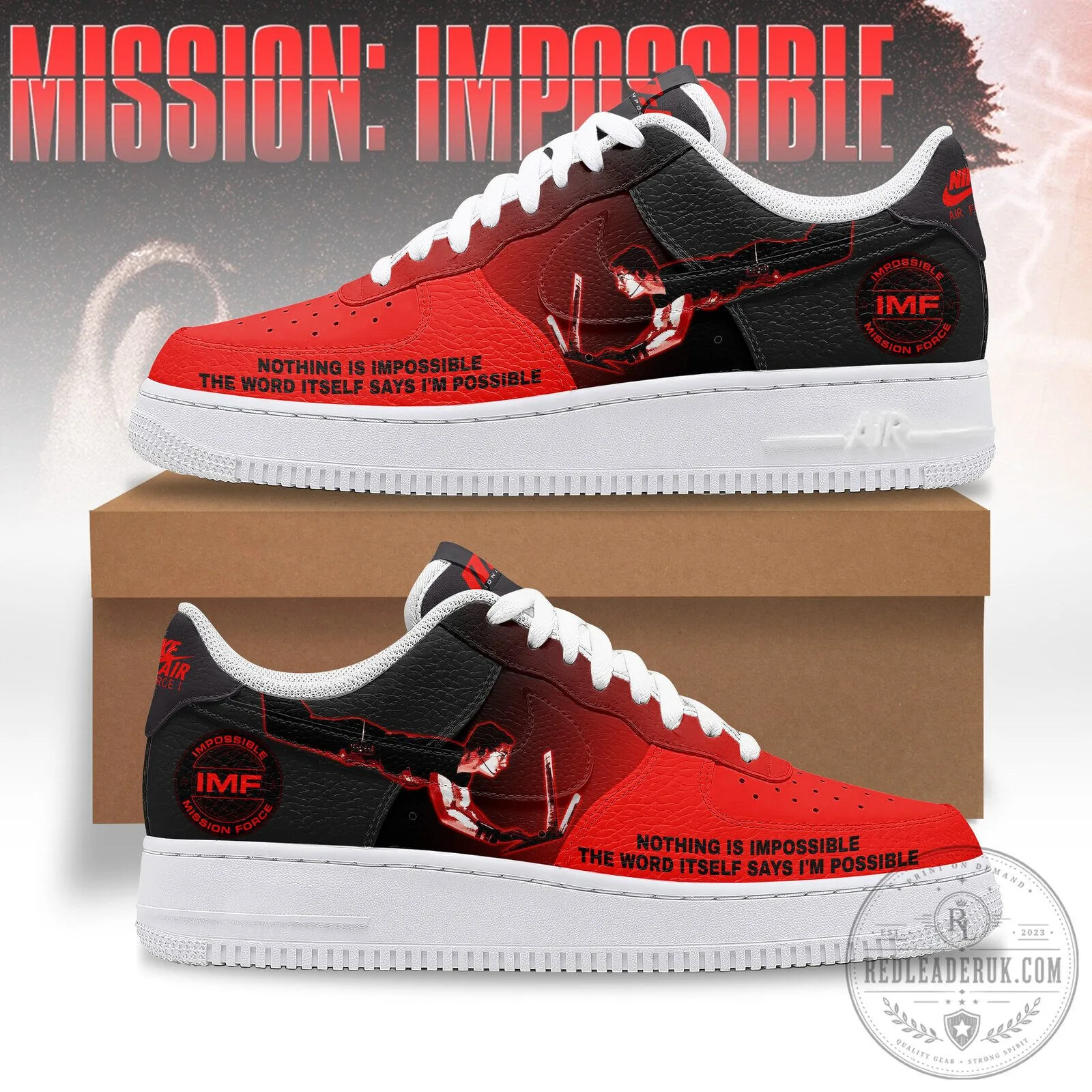 Mission Impossible Nothing Is Impossible Quote Custom Shoes 1 Mission Impossible Nothing Is Impossible Quote Custom Shoes