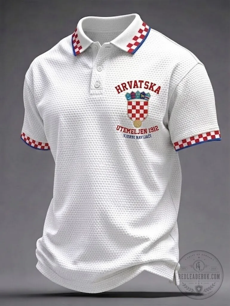 Croatia Hrvatska Utmeljen 1912 Vjerni Navijaci Polo Shirt