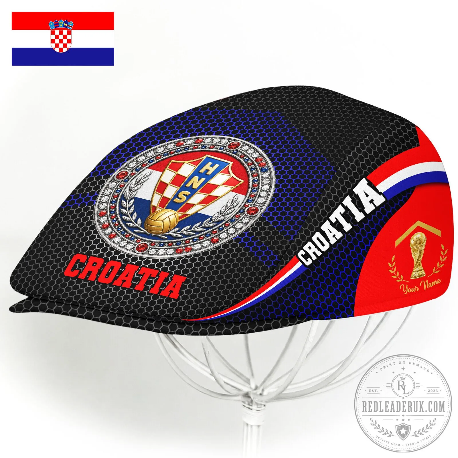 Croatia Football Federation World Cup Soccer Fan Cap Hat