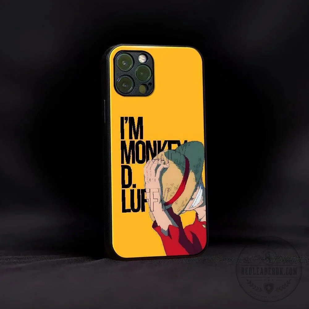 Monkey D. Luffy One Piece Anime Character Yellow Phone Case 1 Monkey D. Luffy One Piece Anime Character Yellow Phone Case