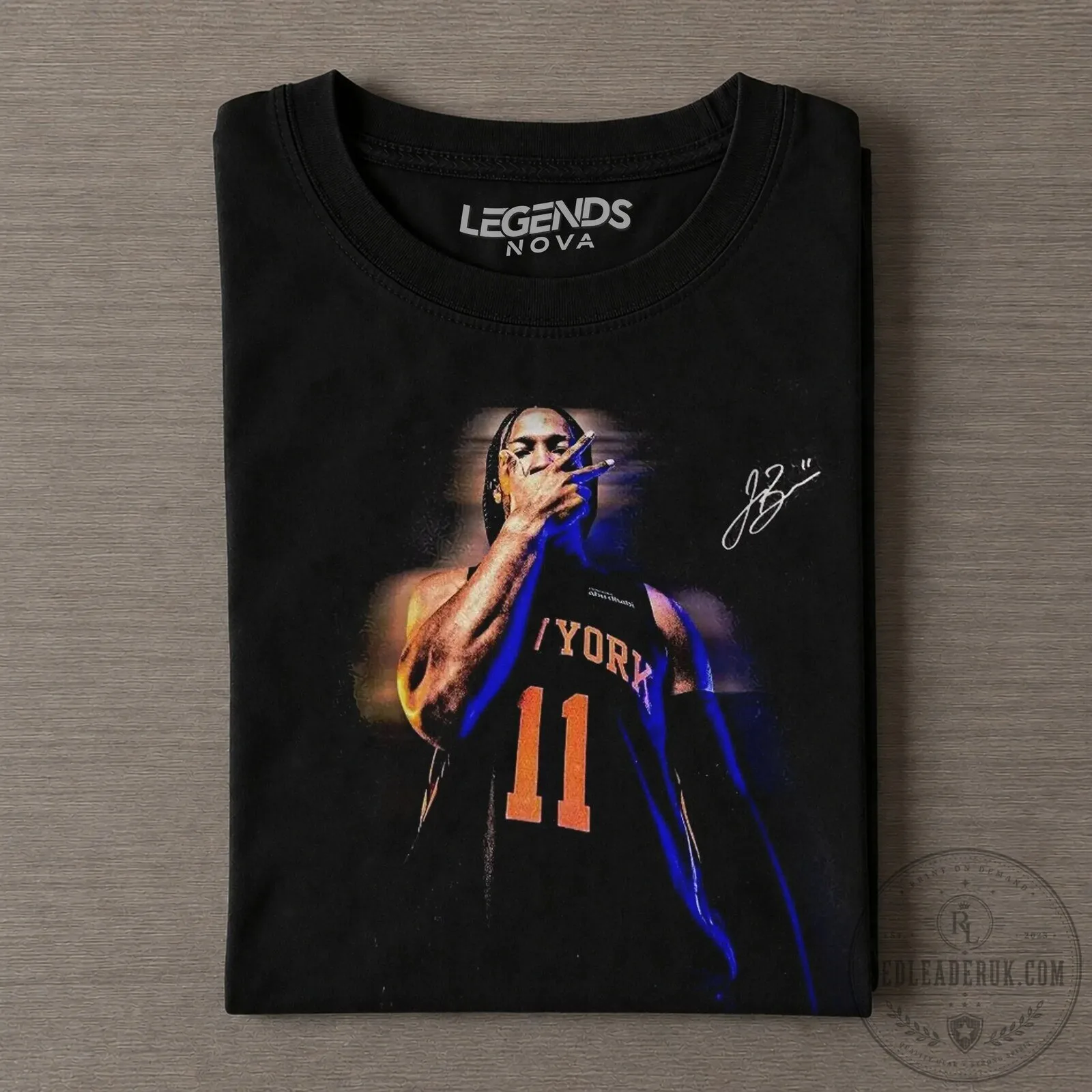 New York Knicks Graphic T-Shirt Featuring Jalen Brunson, Basketball Star