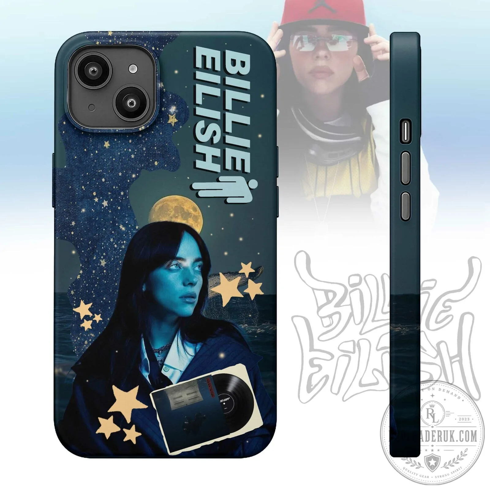 Billie Eilish Blue Night Sky Music Album Tough Phone Case