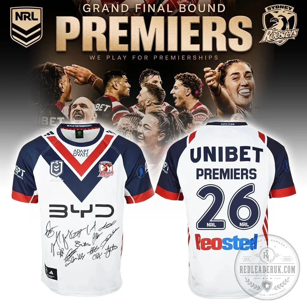Sydney Roosters 2026 Premiers NRL Rugby League Football Jersey