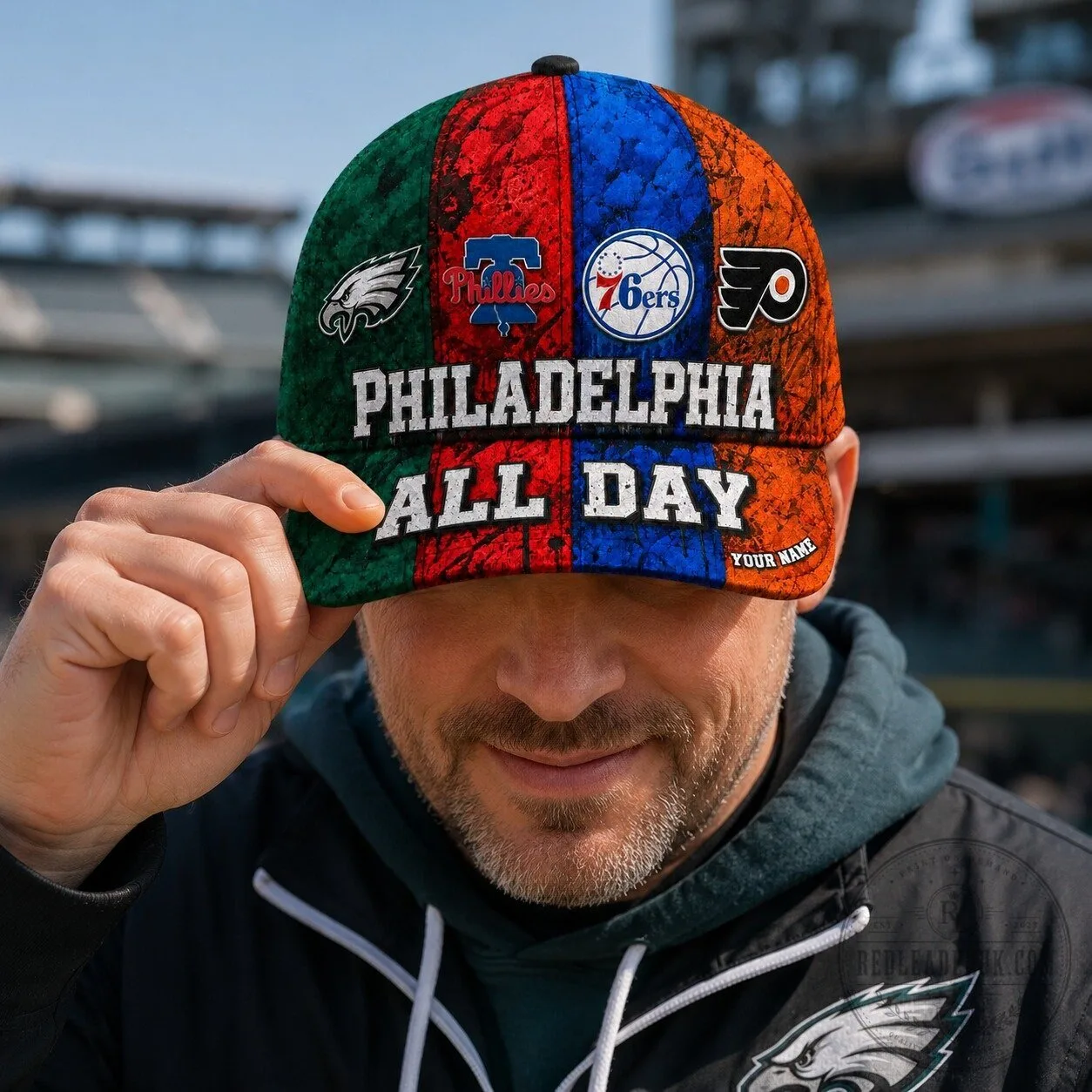 Philadelphia Sports Teams All Day Personalized Baseball Cap Hat 14 Philadelphia Sports Teams All Day Personalized Baseball Cap Hat