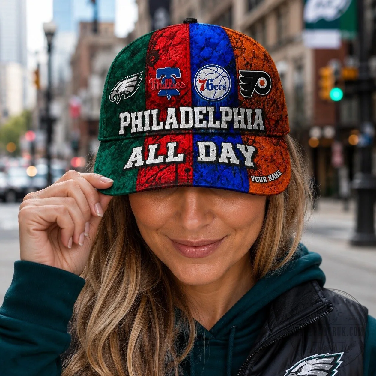 Philadelphia Sports Teams All Day Personalized Baseball Cap Hat 23 Philadelphia Sports Teams All Day Personalized Baseball Cap Hat