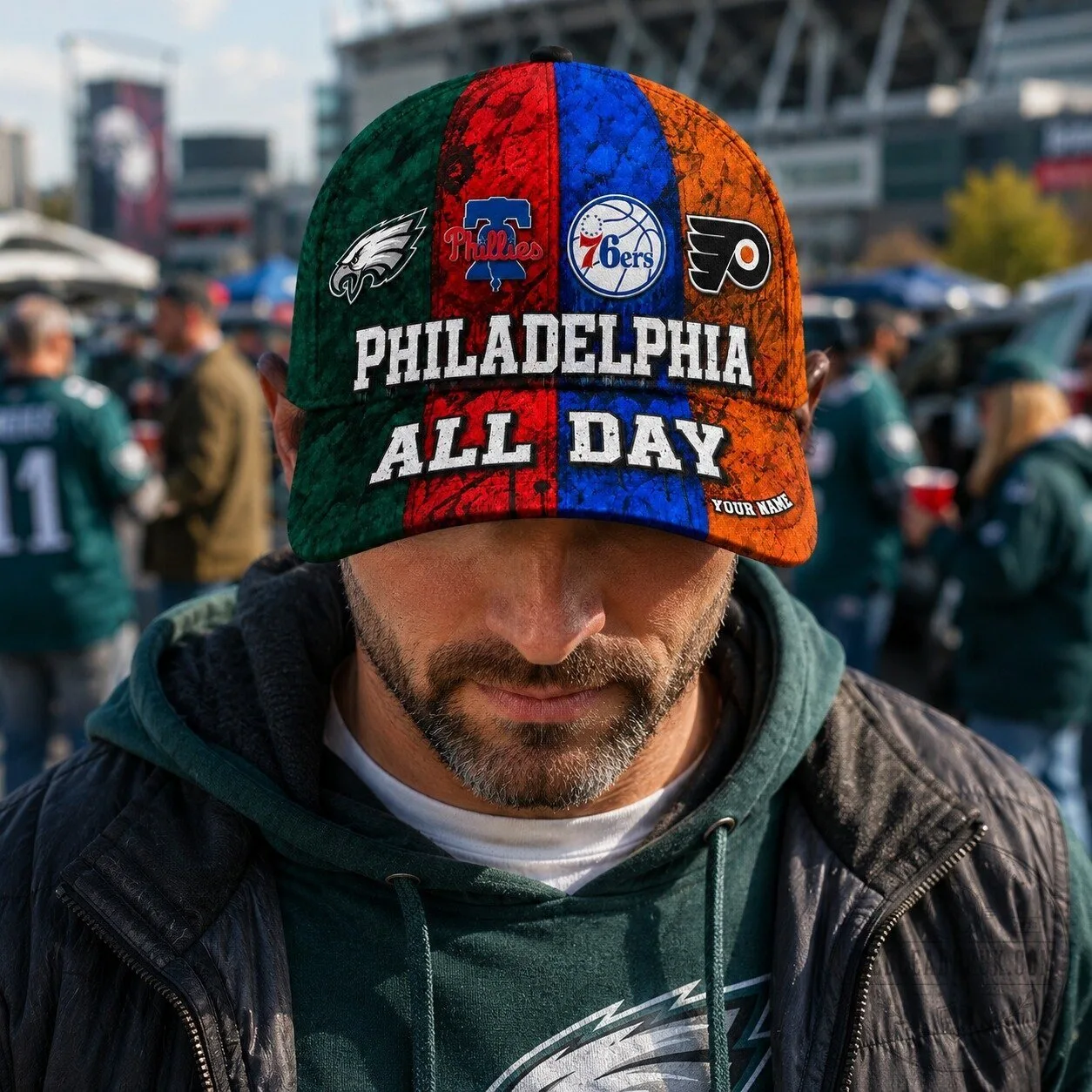 Philadelphia Sports Teams All Day Personalized Baseball Cap Hat 24 Philadelphia Sports Teams All Day Personalized Baseball Cap Hat