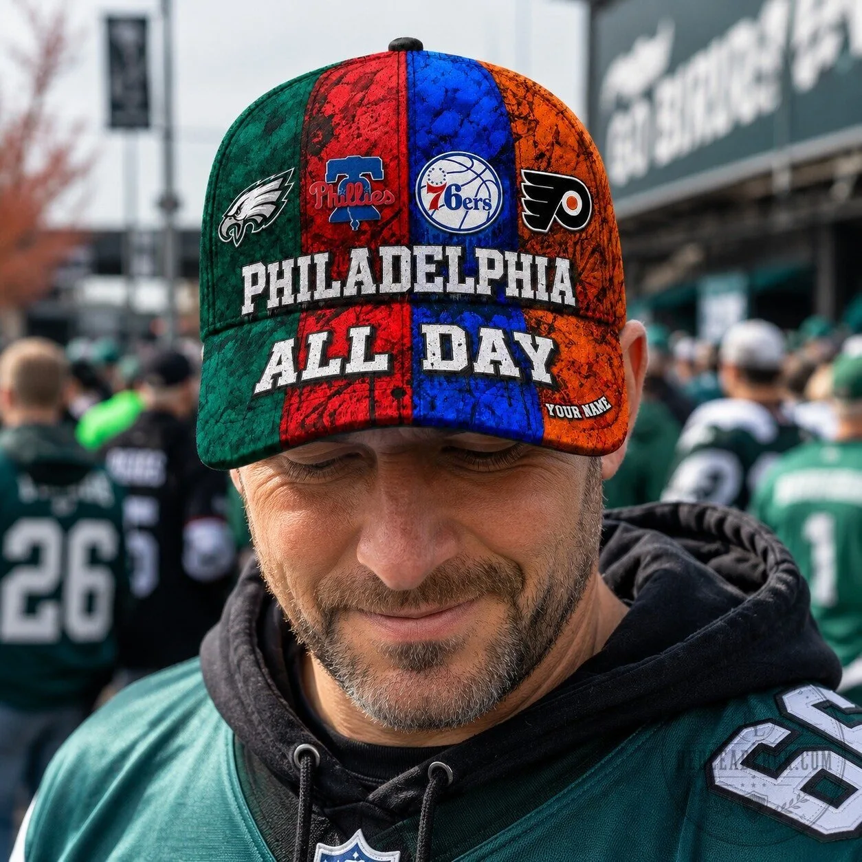 Philadelphia Sports Teams All Day Personalized Baseball Cap Hat 25 Philadelphia Sports Teams All Day Personalized Baseball Cap Hat