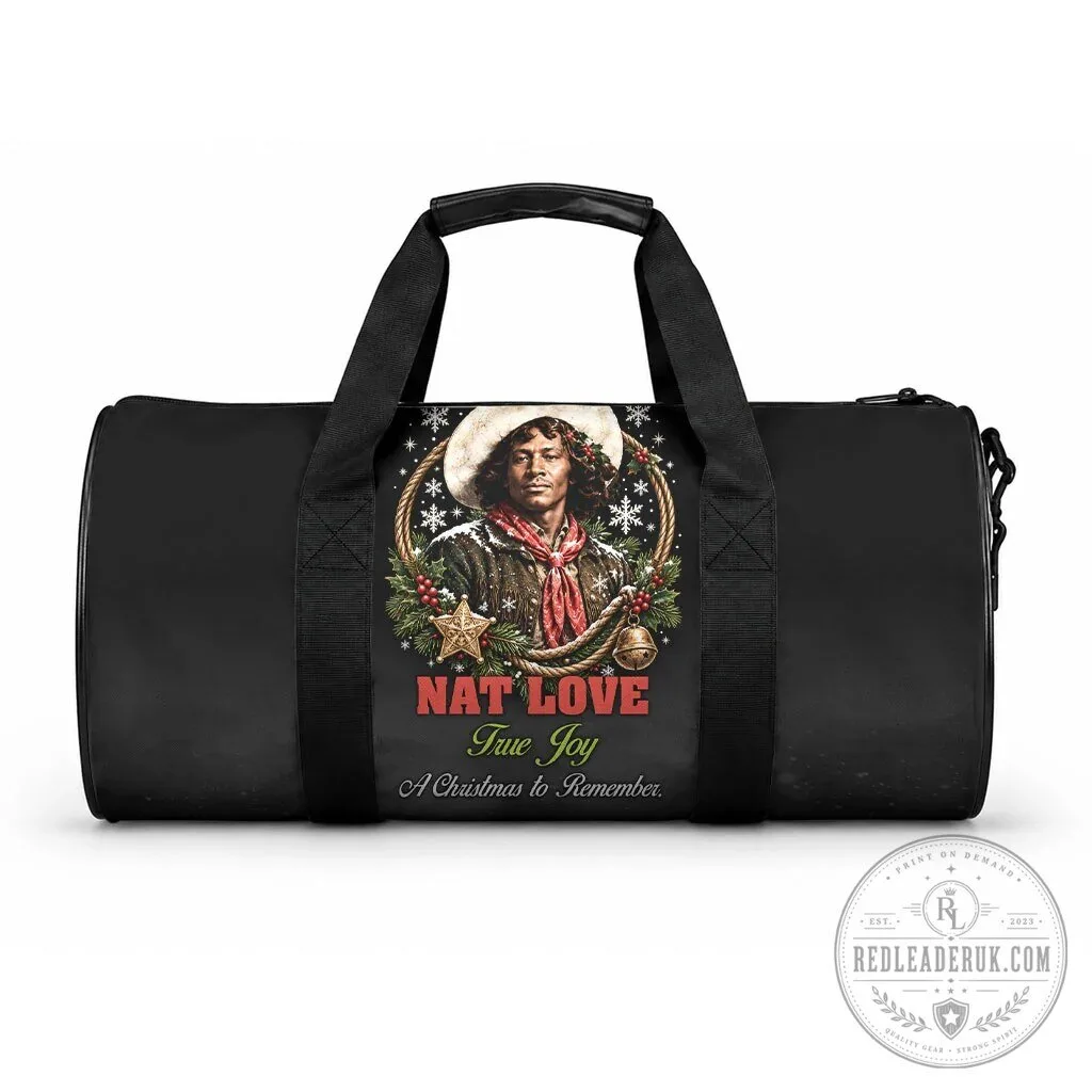 Nat Love Wild West Christmas Holiday Portrait Art Duffle Bag
